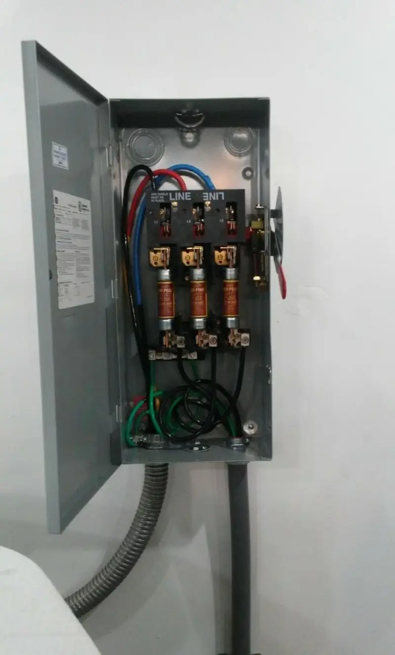 Three-phase disconnect switch installed for Electrical Wiring & Rewiring in Beechwood